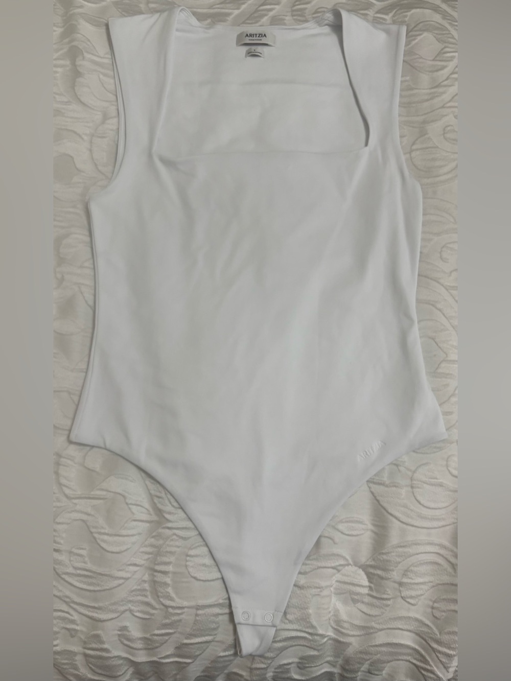NWOT Aritzia White Original Contour Esteem Bodysuit Size L - Picture 4 of 8